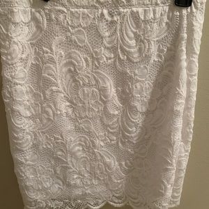 fitted lace skirt